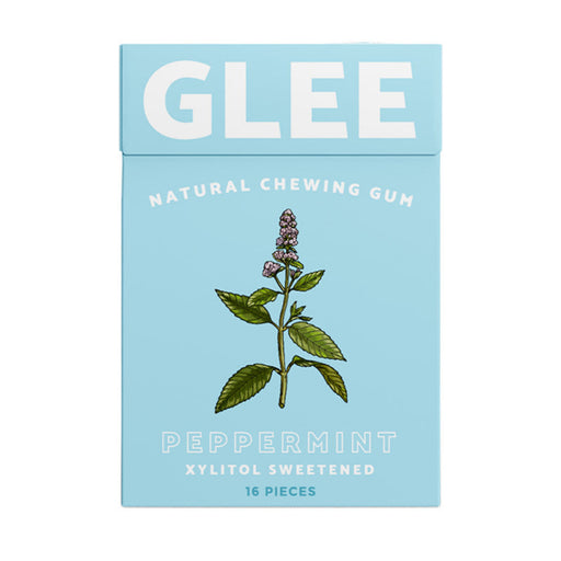 GLEE GUM Sugar free Chewing Gum Peppermint Box x 12 BULK