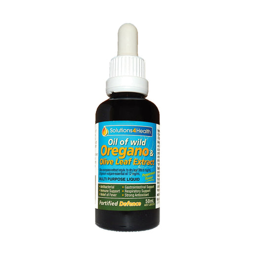 Solutions 4 Health Fortified Defence Oil Of Wild Oregano & Olive Leaf Extract